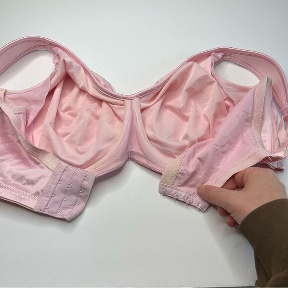 Cacique Pink Full-Coverage Unlined Bra 44DDD 44F - Picture 4 of 11